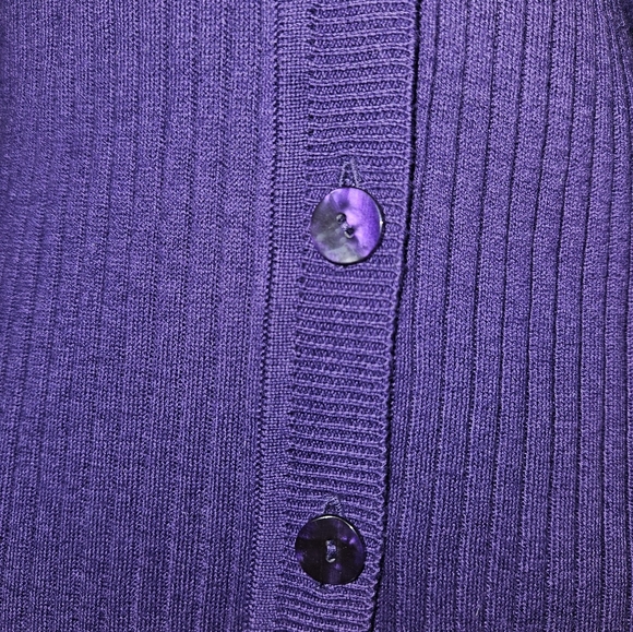 NWT Daisy Fuentes V-Neck Long Sleeve Cardigan - Picture 4 of 4